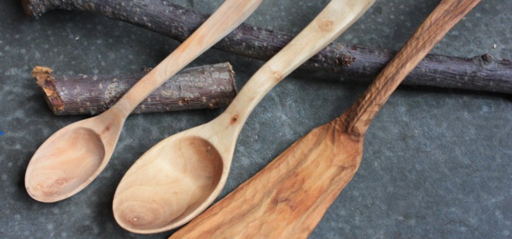 cheery wood spoons featured by Martin Borden are larger then what will be made in class.